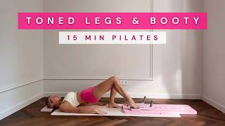 15MIN Toned Legs & Round Booty | pilates board, at home mini reformer, beginner friendly