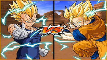 Dragon Ball Z Budokai Tenkaichi 3 - Majin Vegeta VS SSJ2 Goku [Request Match]