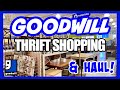 THRIFT WITH ME AT GOODWILL & HAUL! HOME DECOR THRIFT SHOPPING!