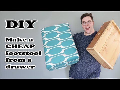 Make a cheap, oversized footstool | DIY: How to | Eighty One Vintage