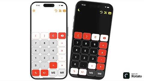 7 Different Skins With Light & Dark Mode - Flutter Calculator App Design For iPhone iOS