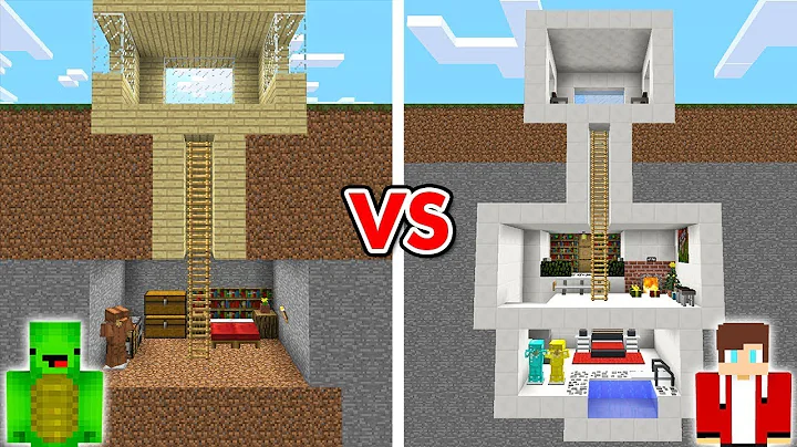 Minecraft NOOB vs PRO: MODERN SECRET BASE BUILD CH...