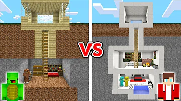 Minecraft NOOB vs PRO: MODERN SECRET BASE BUILD CHALLENGE