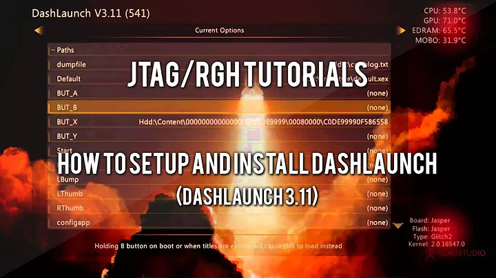 JTAG/RGH Tutorials - How to Install and Setup Dashlaunch (USB + Download)