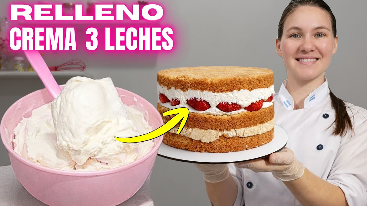 Receta Crema Tres Leches para Relleno de Tortas Altas