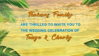 Goa Wedding E invite | Tanya & Charly Destination Wedding Whatsapp Video screenshot 5