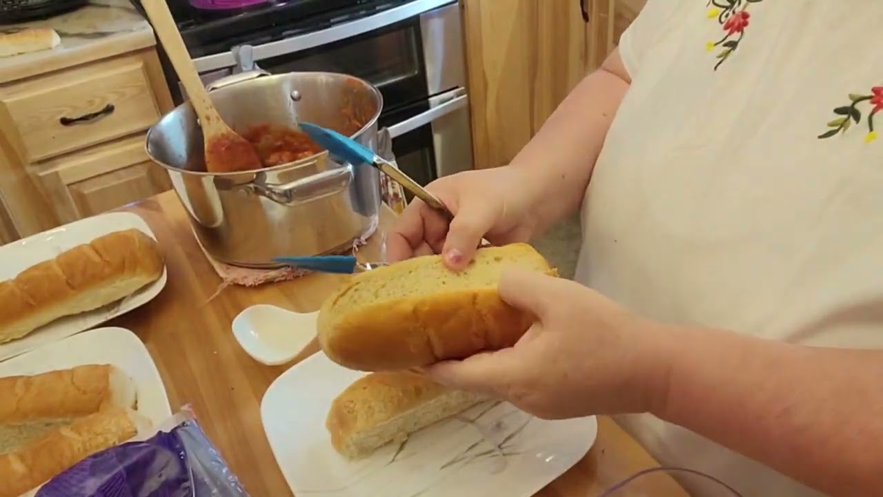 33 days no buy dinner day 21 Homemade meatballs subs YouTube