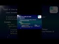 Java Local Variable Explained in 30 Seconds 🔥 | Java in Tamil #Shorts