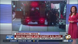 Man kills himself after standoff in El Cajon.