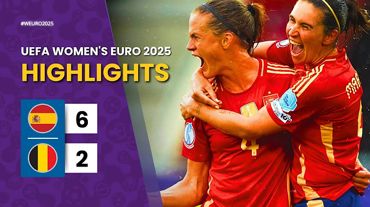 Spain - Belgium | 6-2 | Highlights | UEFA Women's EURO 2025 | Spain vs Belgium