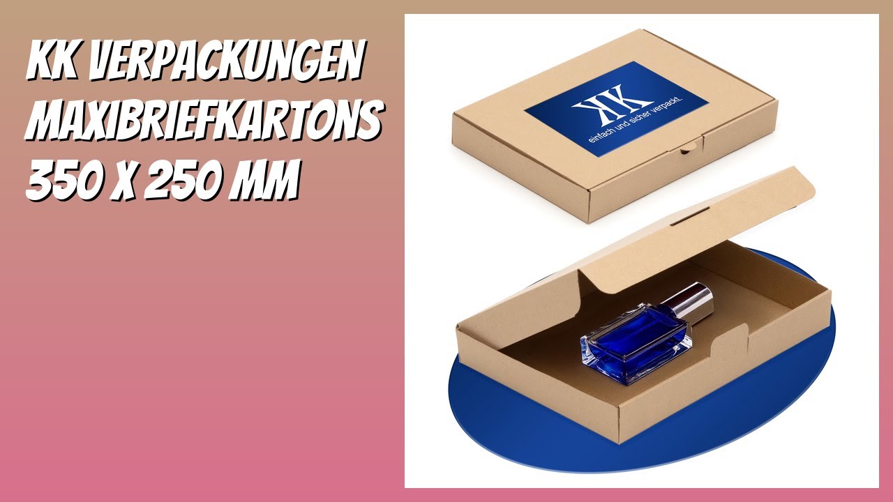 BEWERTUNG (2026): KK Verpackungen Maxibriefkartons 350 x 250 mm. Infos