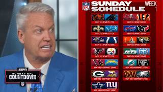 Information NFL Countdown | Rex Ryan breaks NFL Week 1 matchup: Bills/Texans, Cowboys/Giants, Packers/Vikings Update