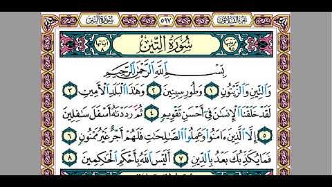 18 سورة التين للقارئ المهندس / محمود سامح