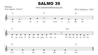 Salmo 39 - 18 Agosto 2019 - Formación Musical para Salmodiar