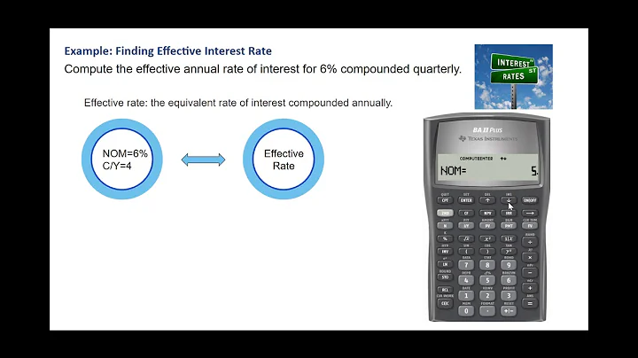 Calculate Effective Interest Rate with BA II Plus Calculator