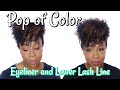 Pop Of Color |  Lower Lash Line and Eyeliner