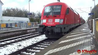 Zugverkehr in Finkenkrug März 2023 - da lag noch Schnee!