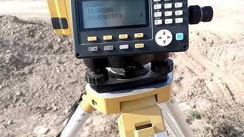 How to used Topcon Es series 65 || Total station used basic sitting Resection