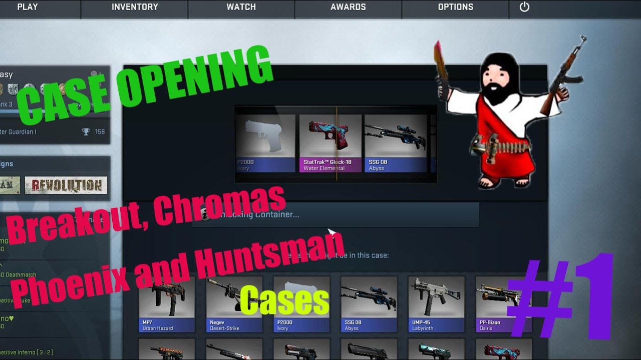 CS:GO CASE OPENING #1 15 CASES(CHROMA 2, BREAKOUT..) - YouTube