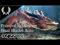 【MHWI】戻らずの底 双剣ソロ 02'22"35 / Point of No Return Dual Blades Solo
