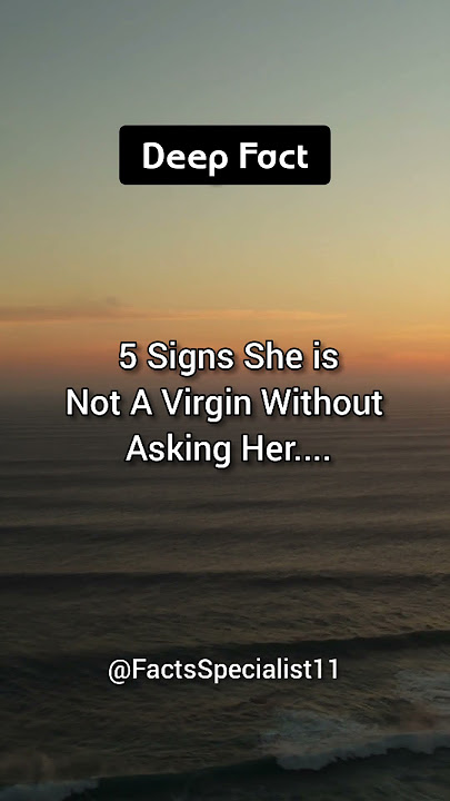 5 Clear Sings She's Not A Virgin... #shorts
