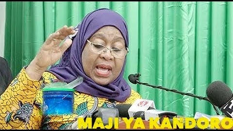 PANGA LA MAKAMU WA RAIS, SAMIA LAYAANGUKIA MAJI YA KANDORO