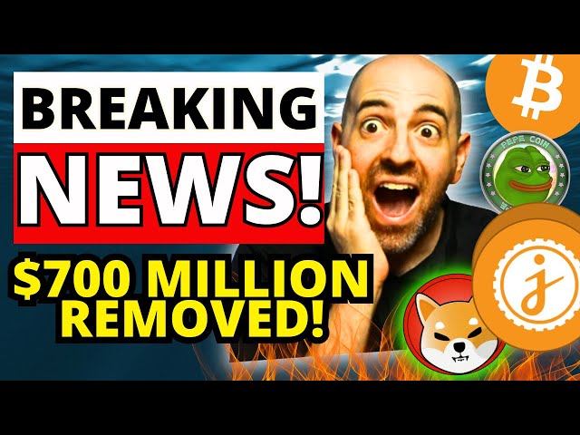 $700,000,000 JUST REMOVED! OMG! JASMY COIN WAS ON FIRE TODAY! SHIBA INU BITCOIN UPDATE class=