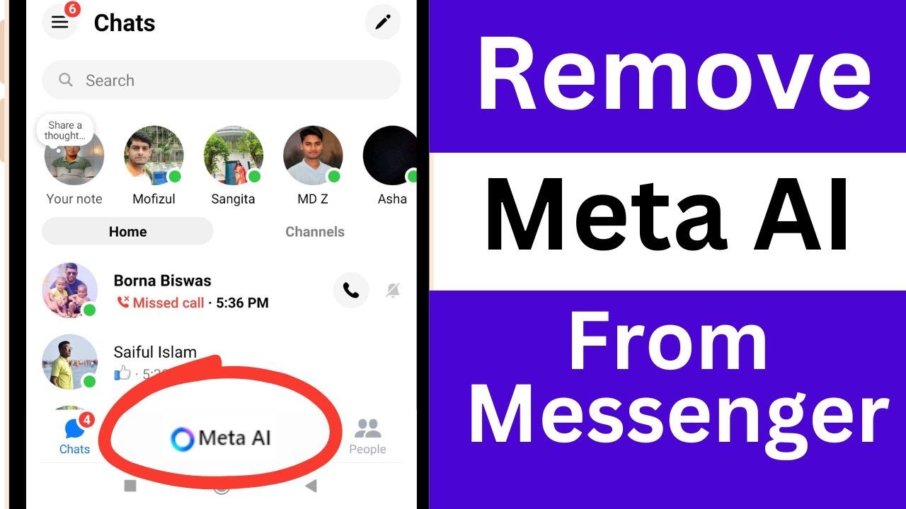 Remove Messenger Meta AI | How to Delete Meta AI from Messenger - YouTube