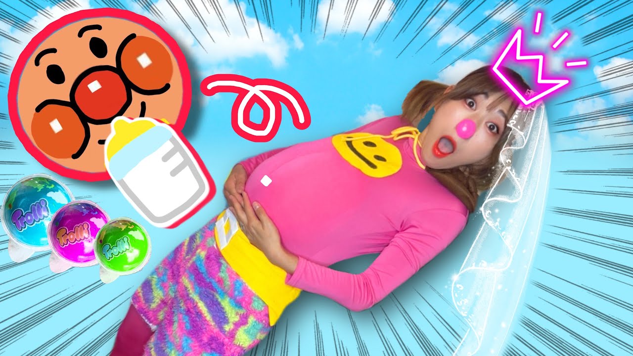 アンパンマン・プリンセスの赤ちゃん生まれる！💓地球グミよりやさいが大好き💖それいけアンパン子7 実験道場 野菜嫌いを治す #happydojo