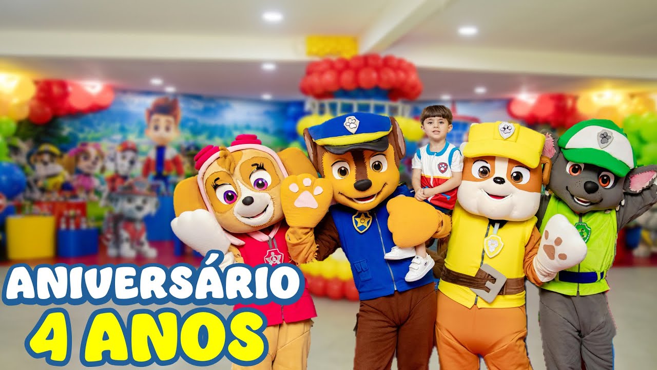 Meu aniversário com a PATRULHA CANINA! 