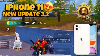 iPhone 11 pubg test new update 3.2 🔥| iPhone 11 graphics test 2024| livik gameplay| best sensitivity