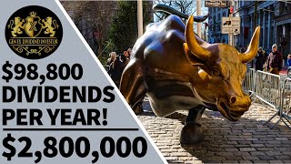 $98,800 Dividends Per Year From My $2,800,000 Dividend Portfolio!