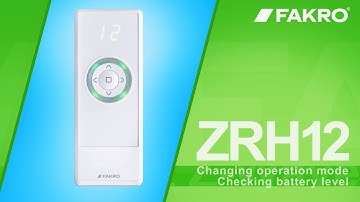 FAKRO - ZRH12 advanced options