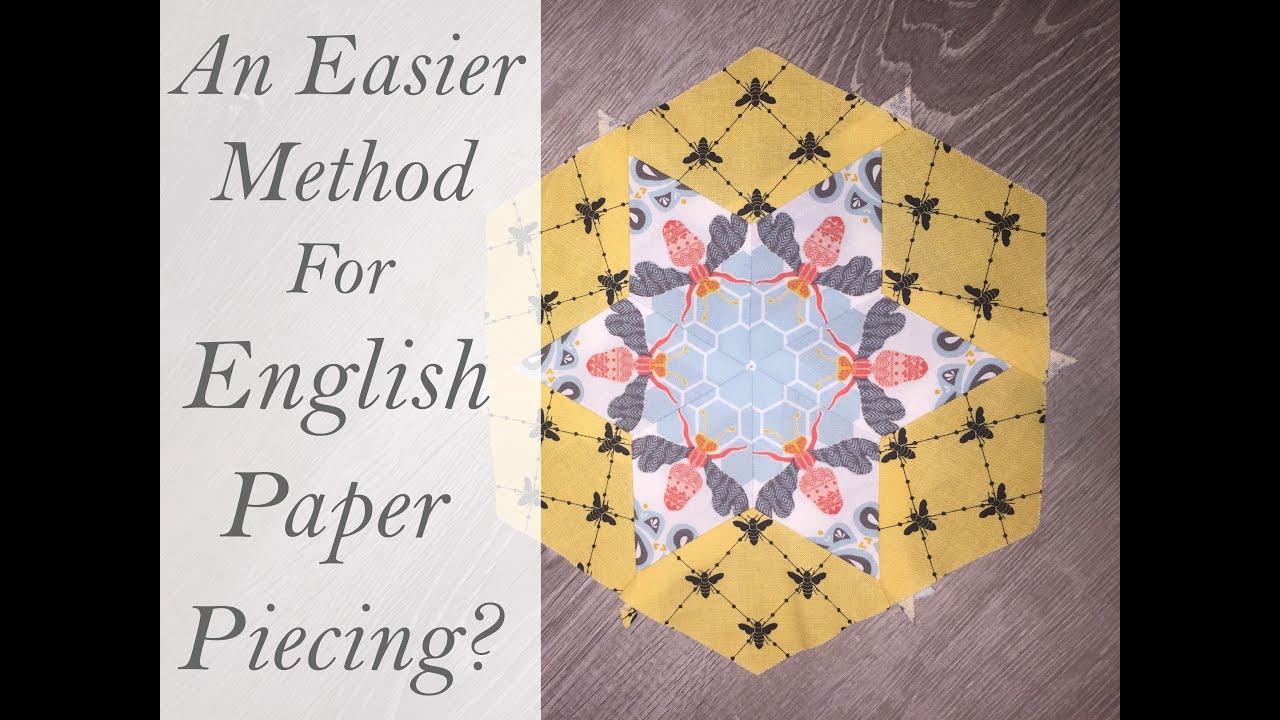 An Alternative Method To English Paper Piecing. No Paper required