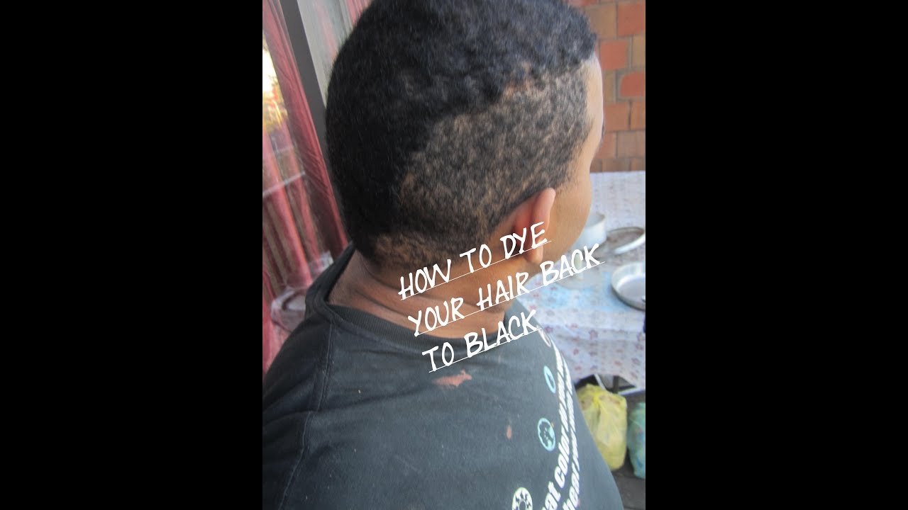 How to dye your hair Back to Black YouTube