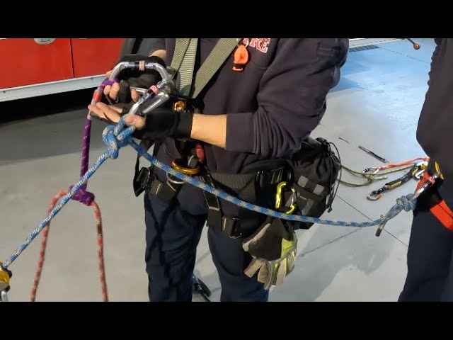 Passing a Knot Through a Rope Rescue Lowering System 