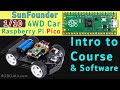 Course Lesson 1 of 10: Raspberry Pi Pico 4WD Smart Car Kit from SunFounder by Robojax