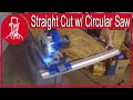 Straight cuts with circular saw