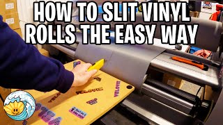 How To Slit Vinyl Rolls The Easy Way