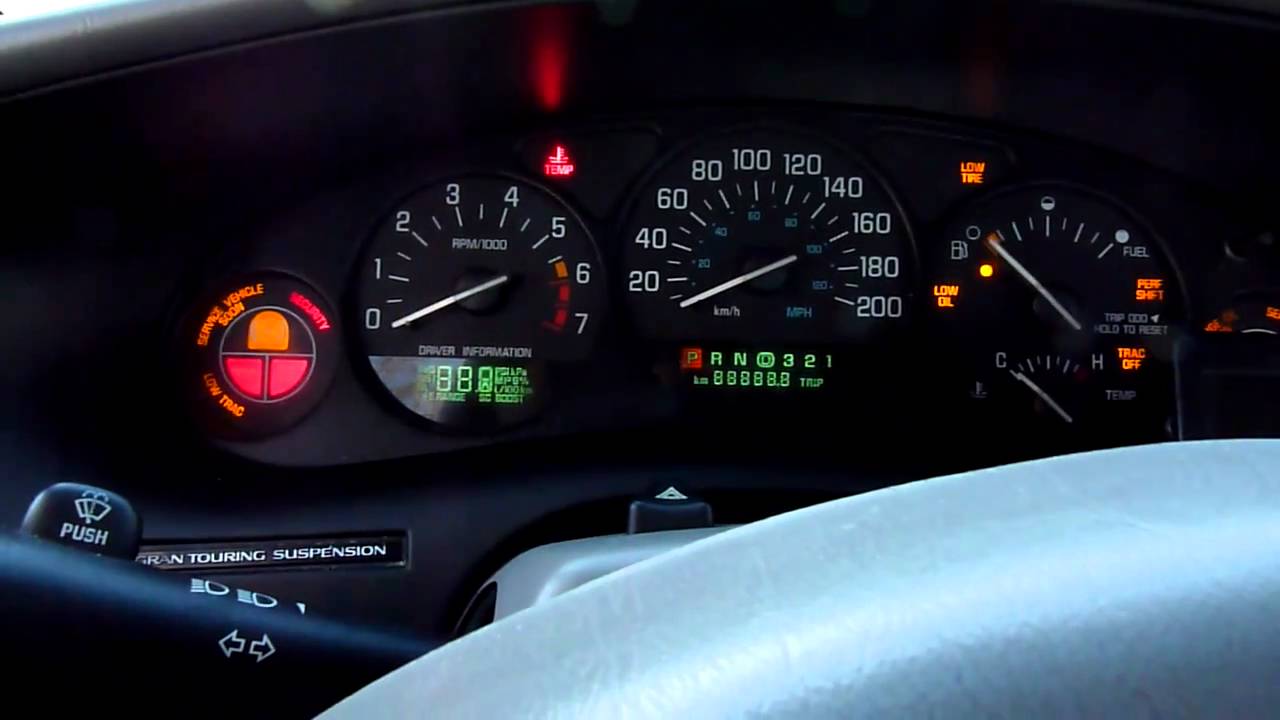 2000 buick century dash lights problem