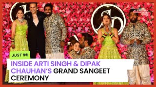 Arti Singh and Dipak Chauhan’s Joyful Sangeet Celebration | Bollywood Update