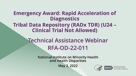 Technical Assistance Webinar for RFA-OD-22-011
