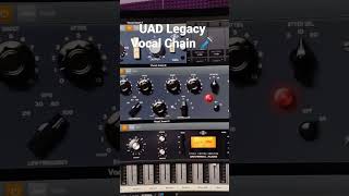 UAD Legacy Plugin Chain For vocals. #shorts #UAD #recording