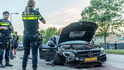 Automobilist onder invloed rijdt dure AMG kapot - Frederik Hendriklaan Vlaardingen