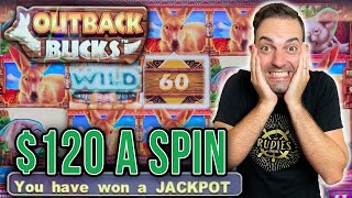 $120 A SPIN!!  Outback Bucks MIGHTY CASH Challenge ⮕ JACKPOT at Yaamava'