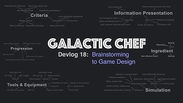 Brainstorming to Game Design (Galactic Chef Devlog #18)