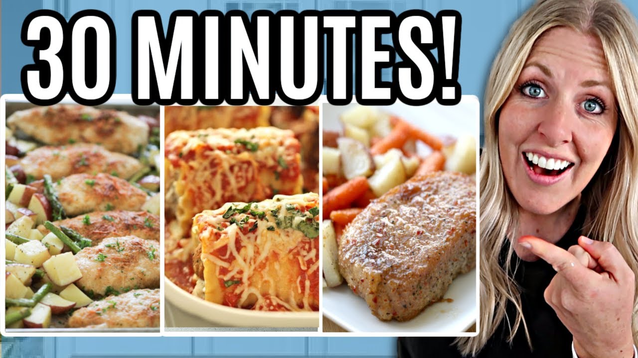 30-MINUTE DINNERS- QUICK & EASY Weeknight FALL Meals! - YouTube