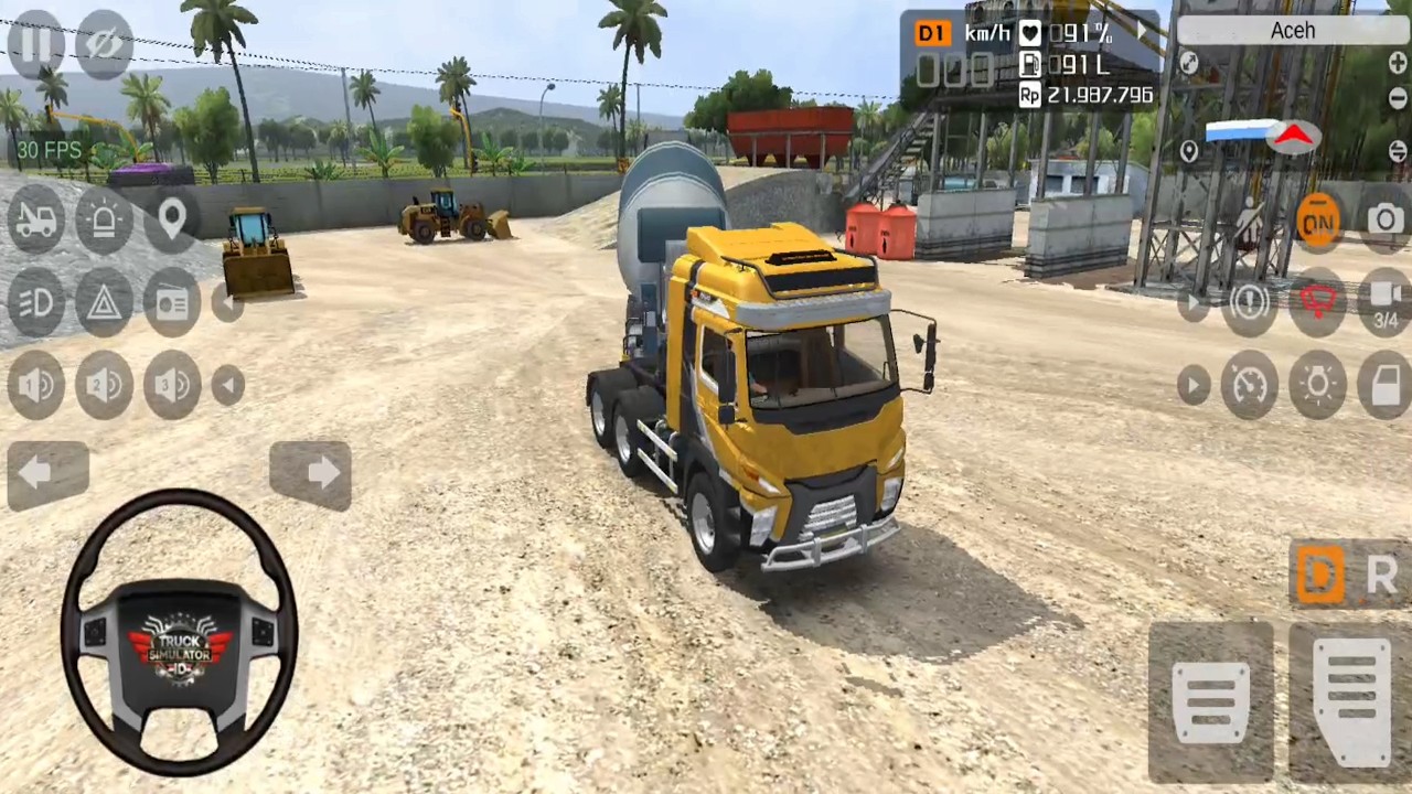 Truck Simulator Indonesia - Truck Pengaduk beton - Android Play Game Video