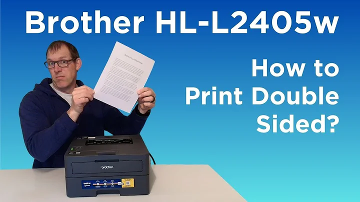 How to Print Double Sided with the Brother HL-L2405w?