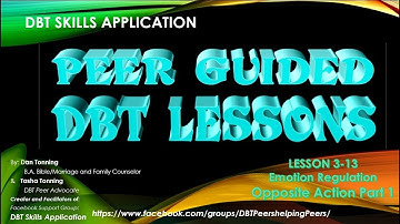 DBT Skills Application 3-13 Opposite Action pt. 1